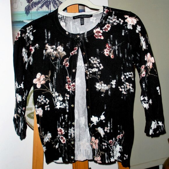 White House Black Market Print Cardigan SZ: XS - Picture 1 of 5